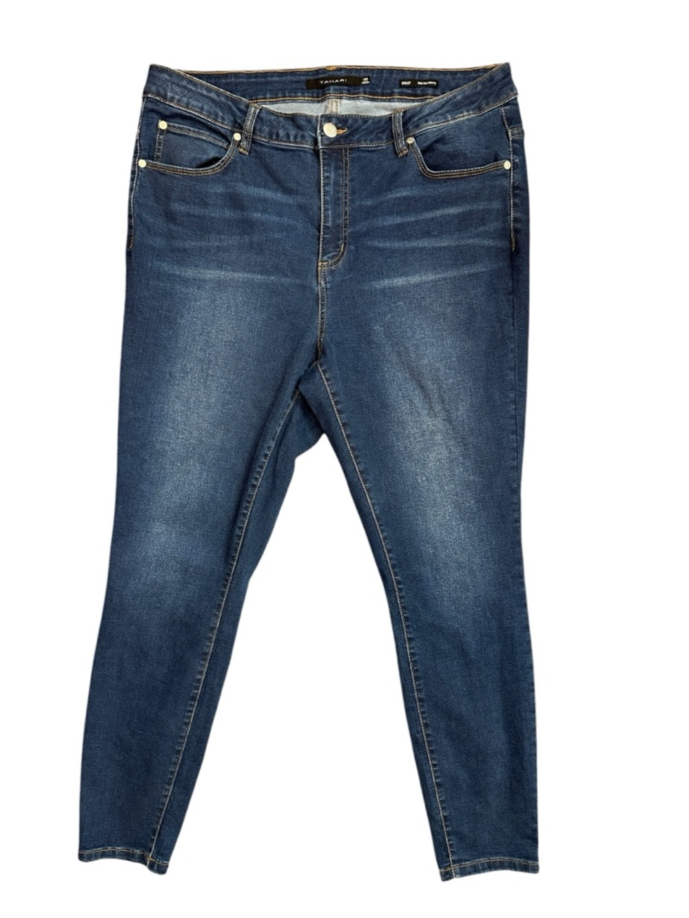 Tahari Kelly Mid-Rise Skinny jeans Size 18W closet staple classic casual denim